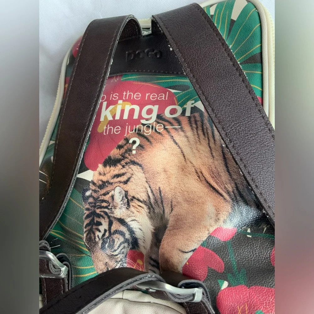 Floral animal Print Backpack - Multicolor